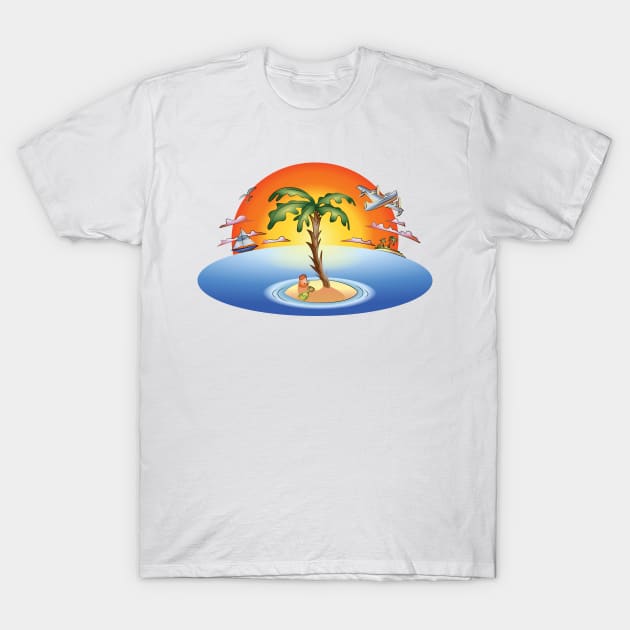 Desert Island (2) T-Shirt by Kat C.